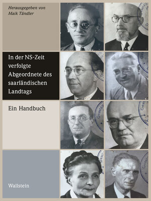 cover image of In der NS-Zeit verfolgte Abgeordnete des saarländischen Landtags